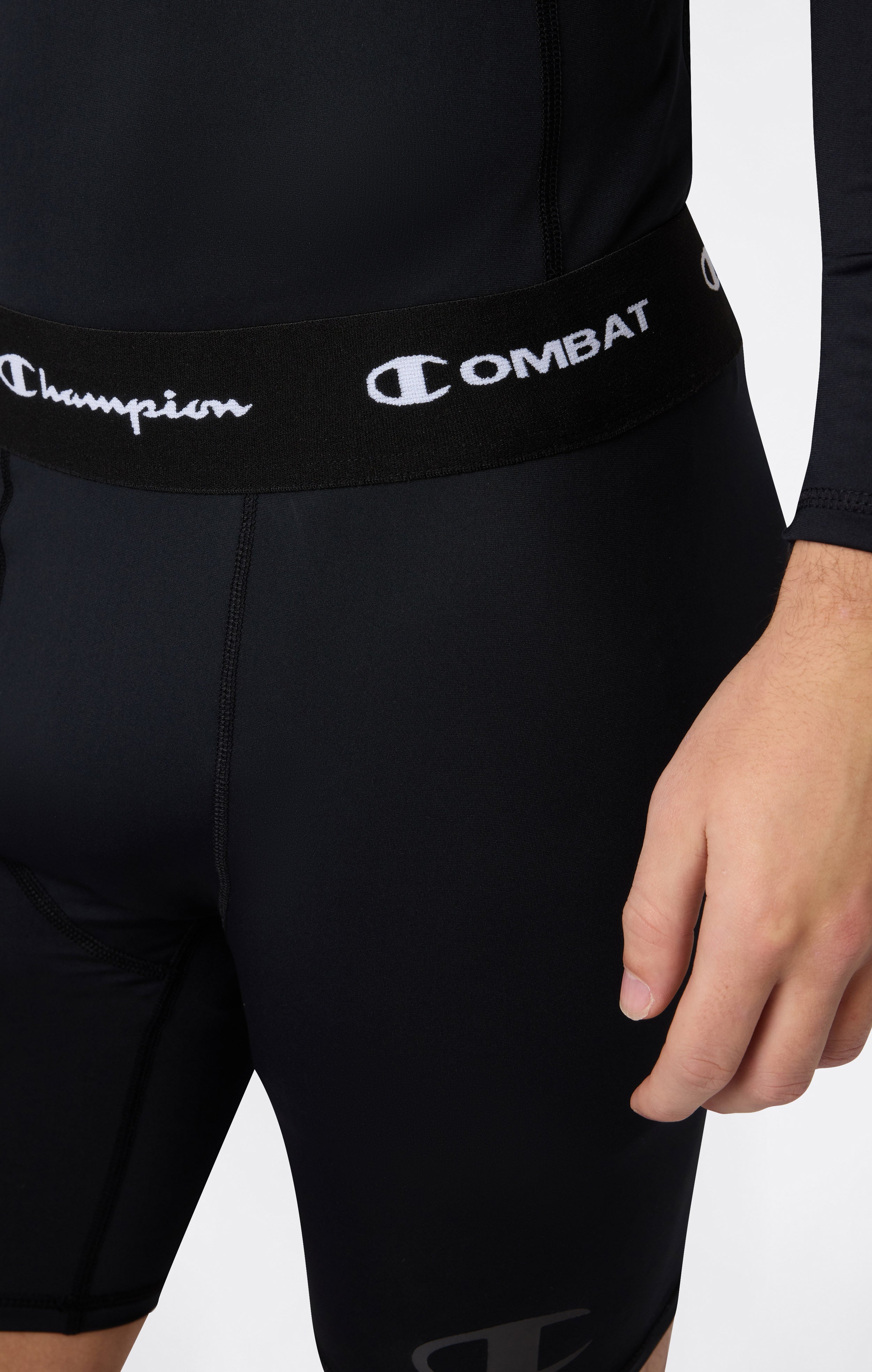 CHAMPION COMPRESION SHORT COMBAT ZWART