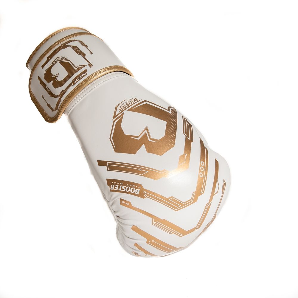 Gants de kickboxing Booster pour enfants Elite V2 - Blanc/Or