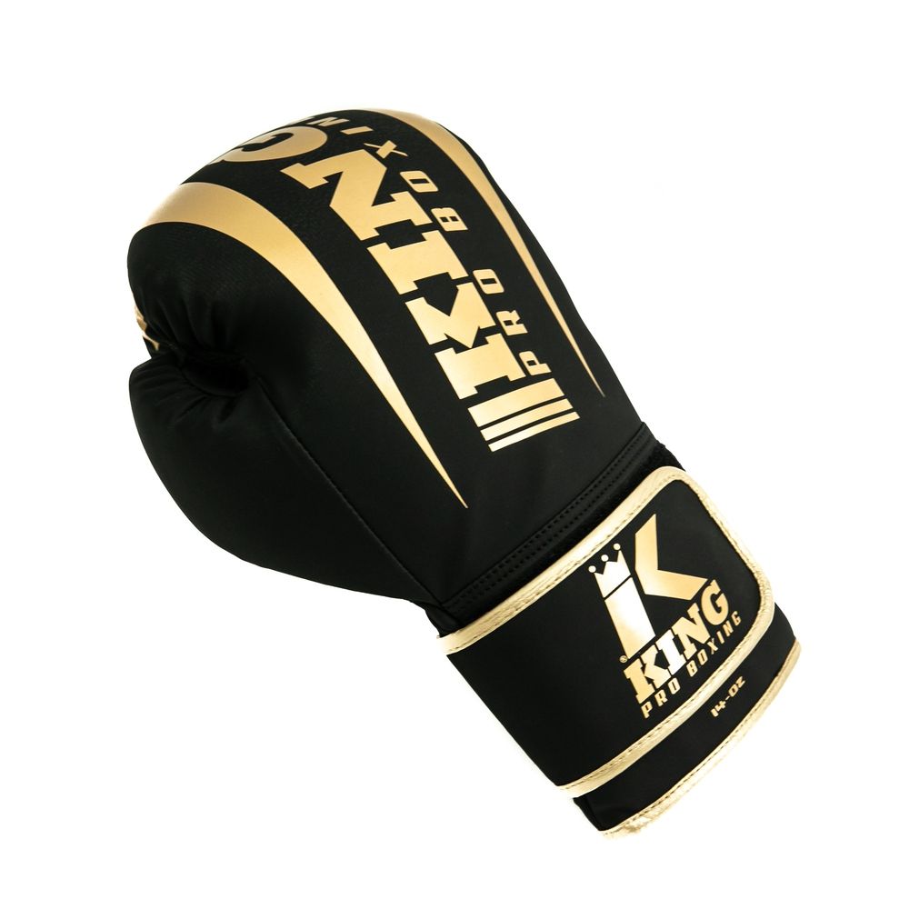 KING PRO (KICK)BOKSHANDSCHOEN ZWART/GOUD