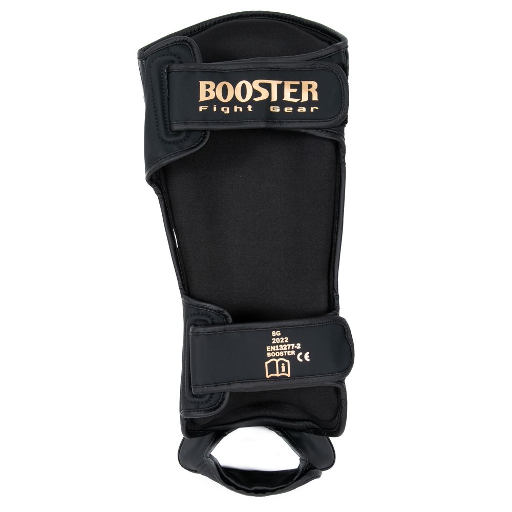 BOOSTER KICKBOXING SHIN GUARDS BANGKOK - BLACK/GOLD