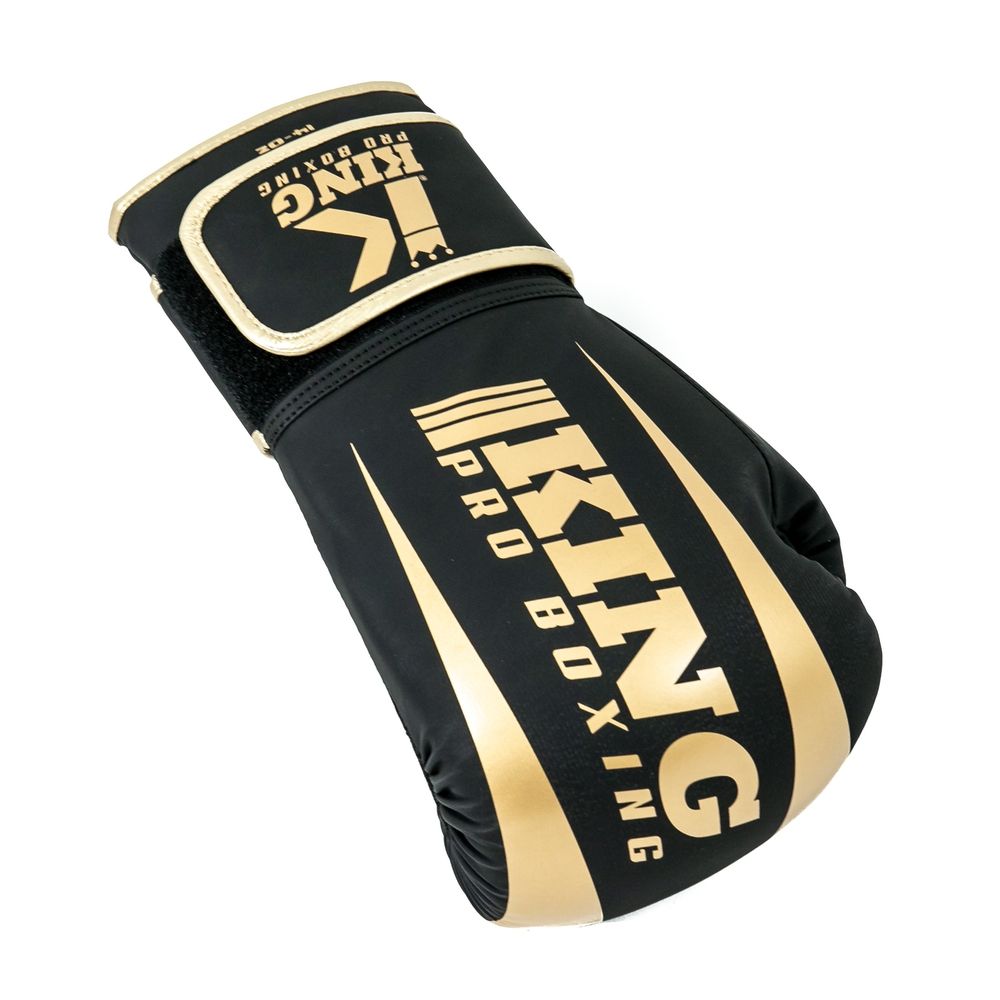 KING PRO (KICK)BOKSHANDSCHOEN ZWART/GOUD