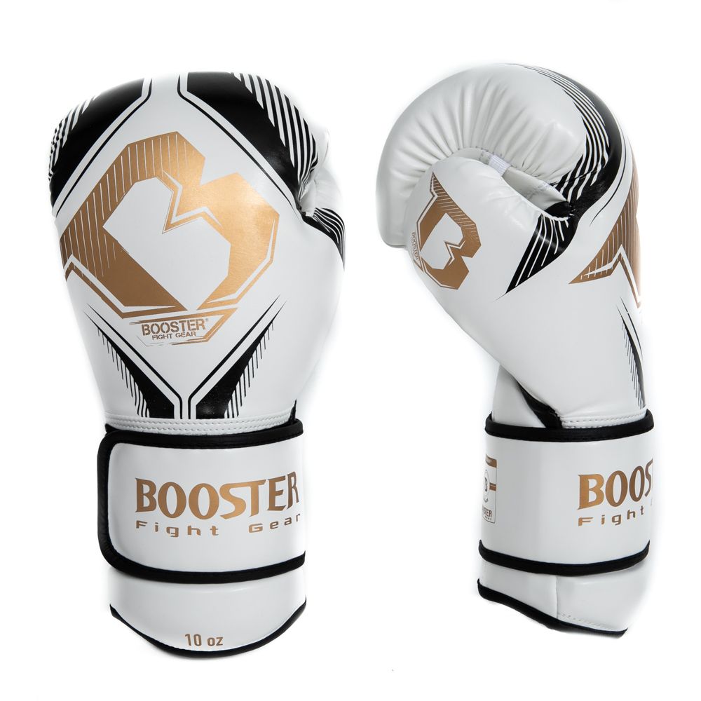 Gants de boxe Booster (Kick) Bangkok Blanc/Or