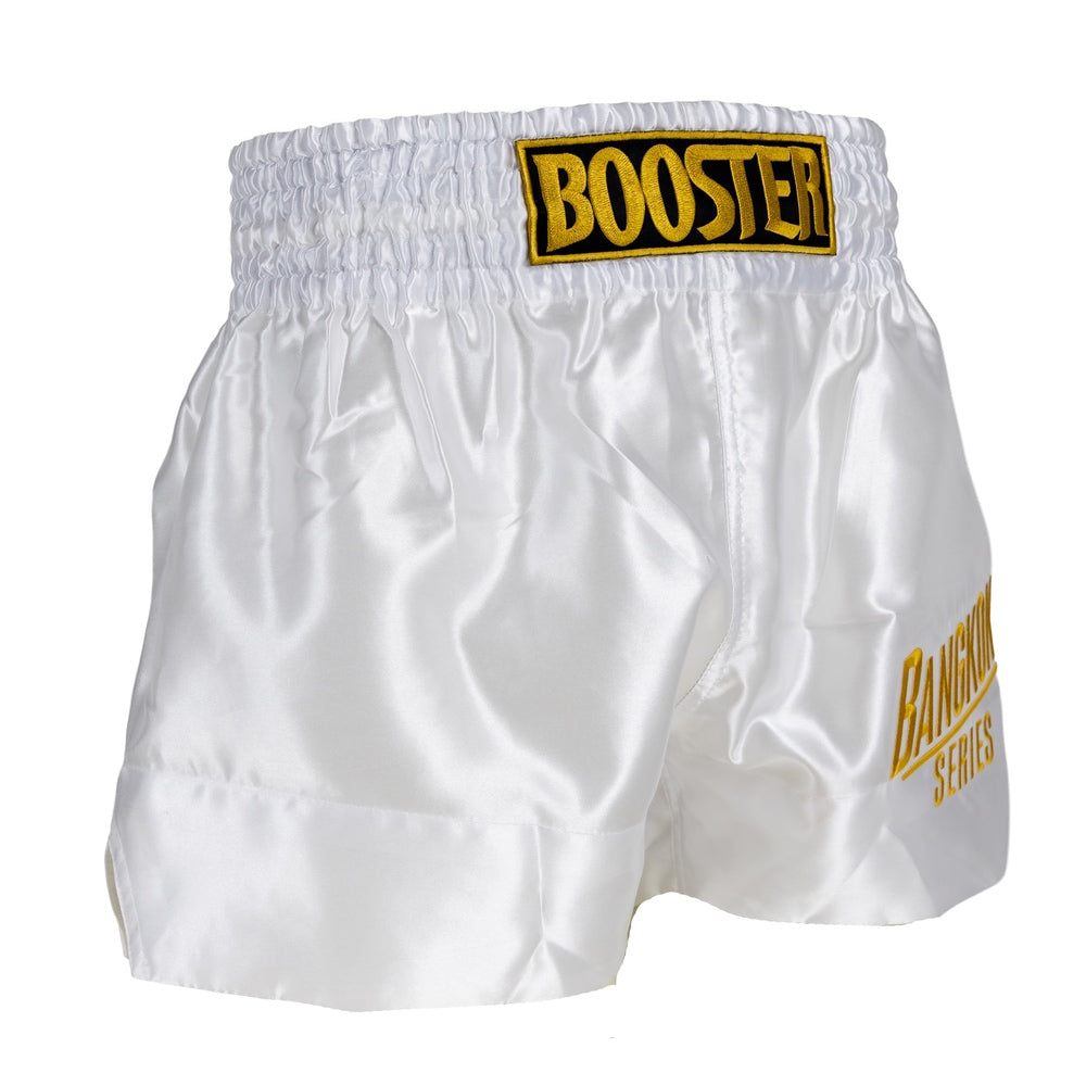 BOOSTER KICKBOXING SHORTS BANGKOK WHITE/YELLOW