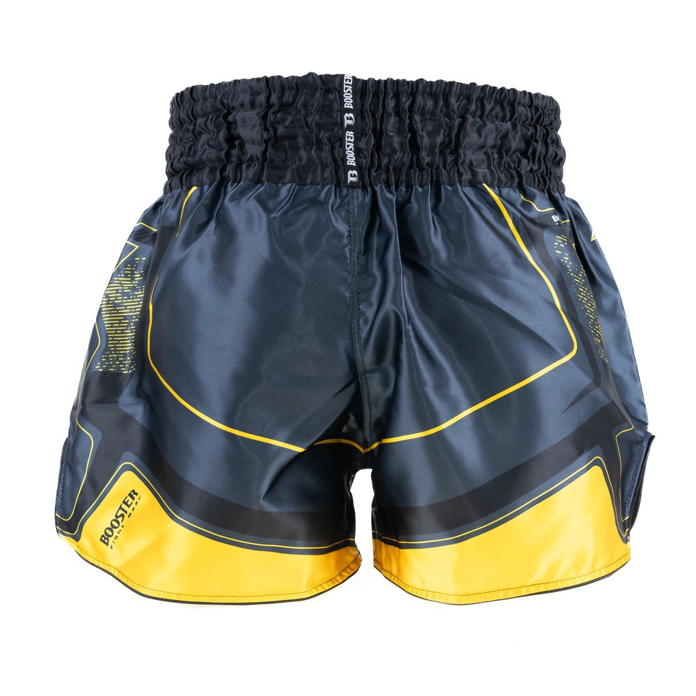 BOOSTER KICKBOXING SHORTS IGNITE BLACK/YELLOW