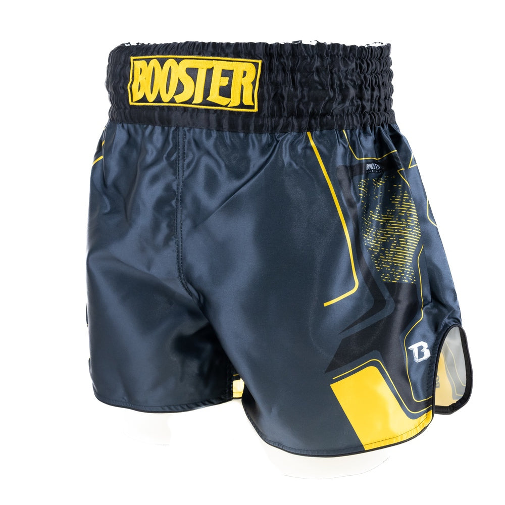 BOOSTER KICKBOXING SHORTS IGNITE BLACK/YELLOW