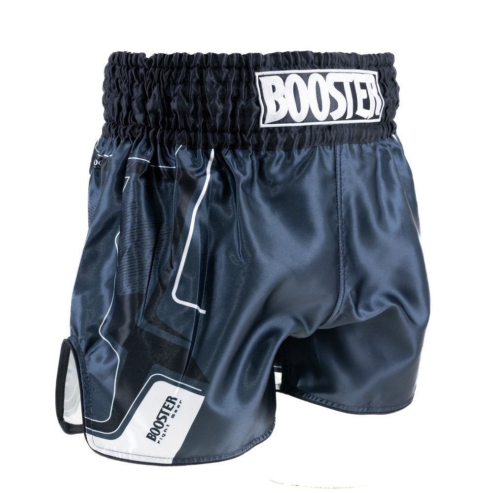 BOOSTER KICKBOXING SHORTS IGNITE BLACK/WHITE