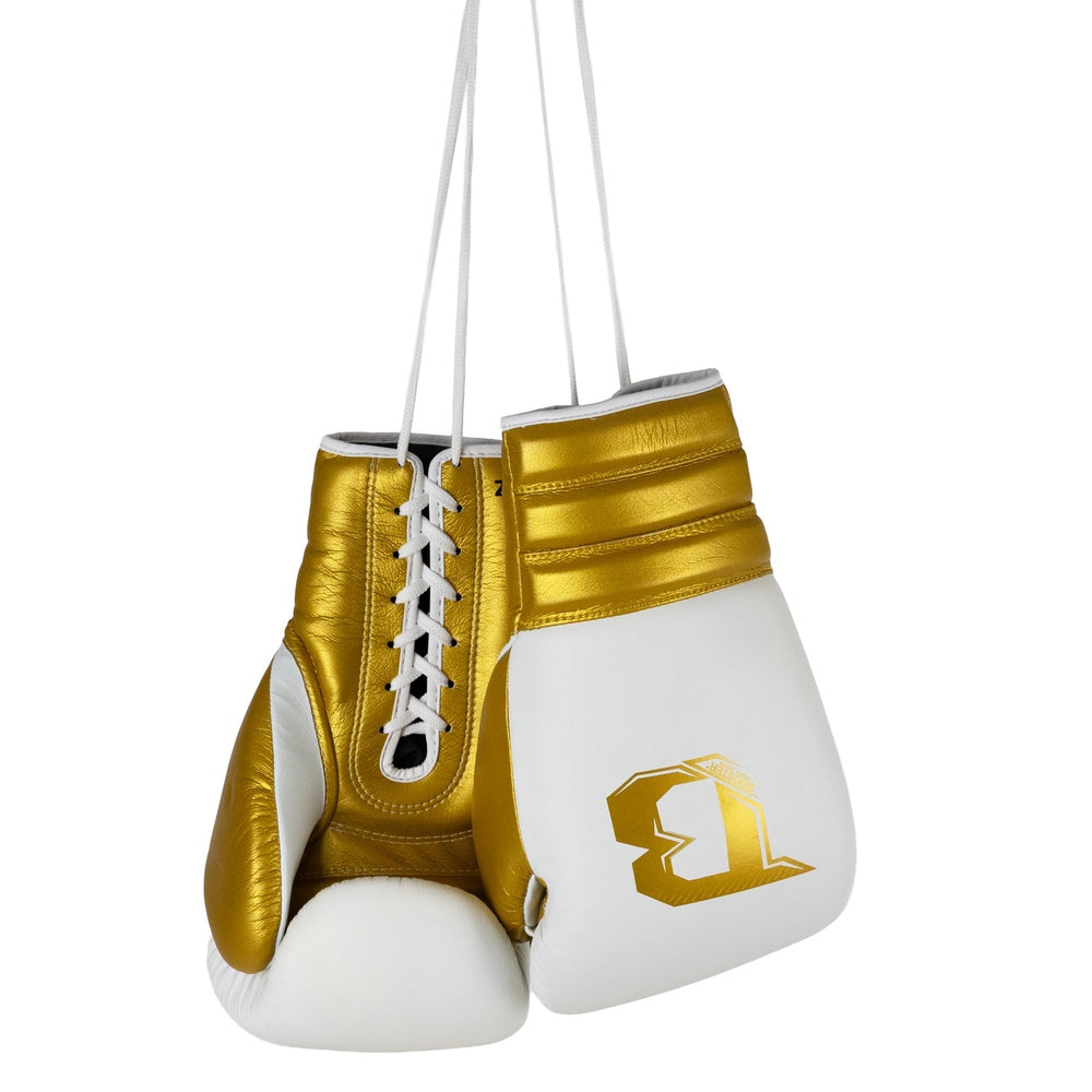 Gants de boxe Booster (Kick) Rapid Strike LU Blanc/Or