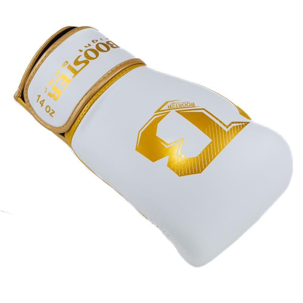 BOOSTER (KICK)BOXING GLOVES RS4 WHITE/GOLD