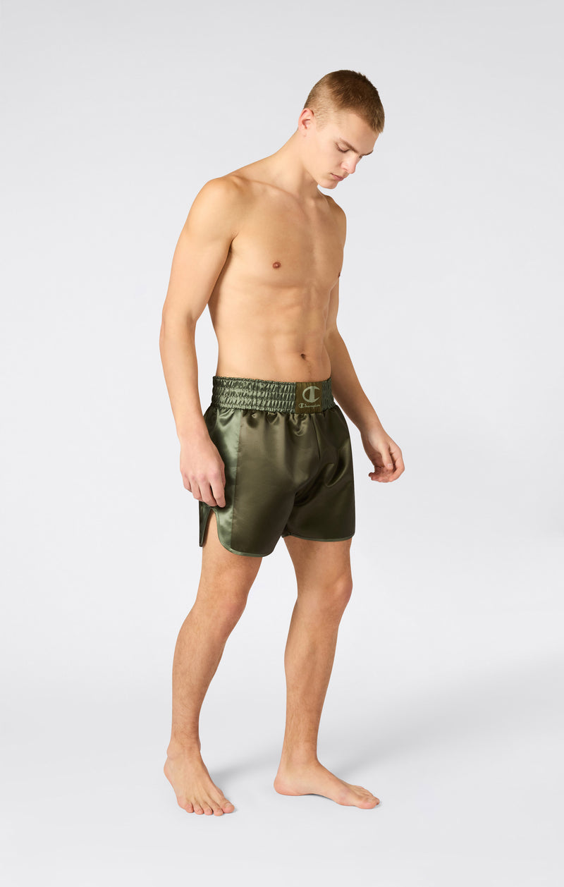 CHAMPION MUAY. THAI BROEKJE SATIJN GROEN