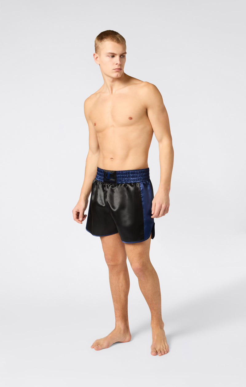 CHAMPION MUAY. THAI BROEKJE SATIJN ZWART