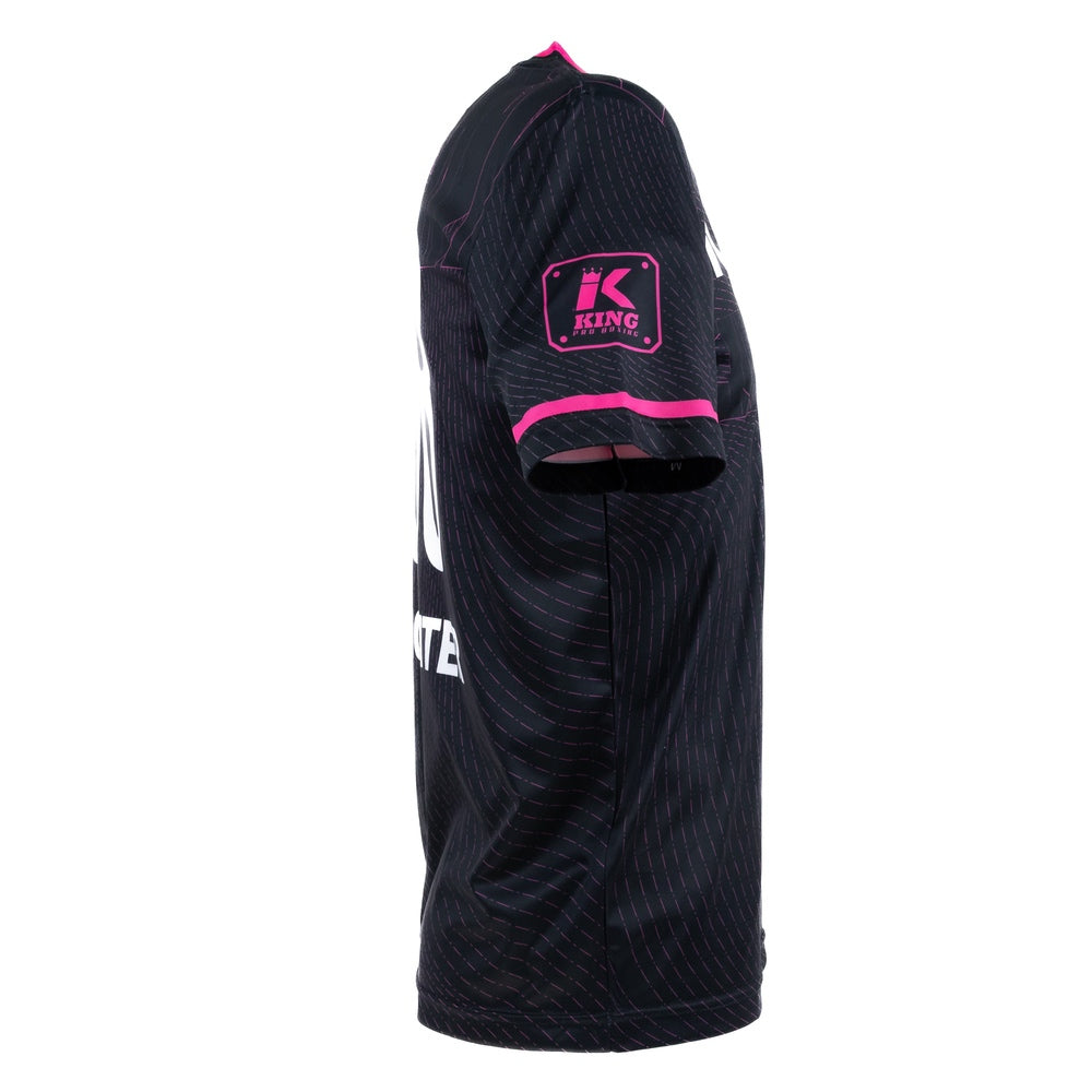 KING PRO BOXING 08 SHIRT-ZWART/ROOS