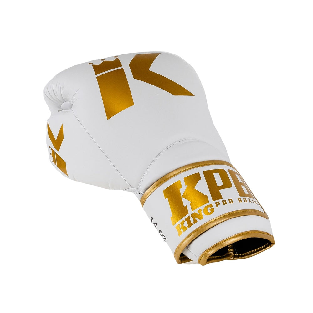 Gants de boxe KING PRO (KICK) KPB BGK 4 blancs/or
