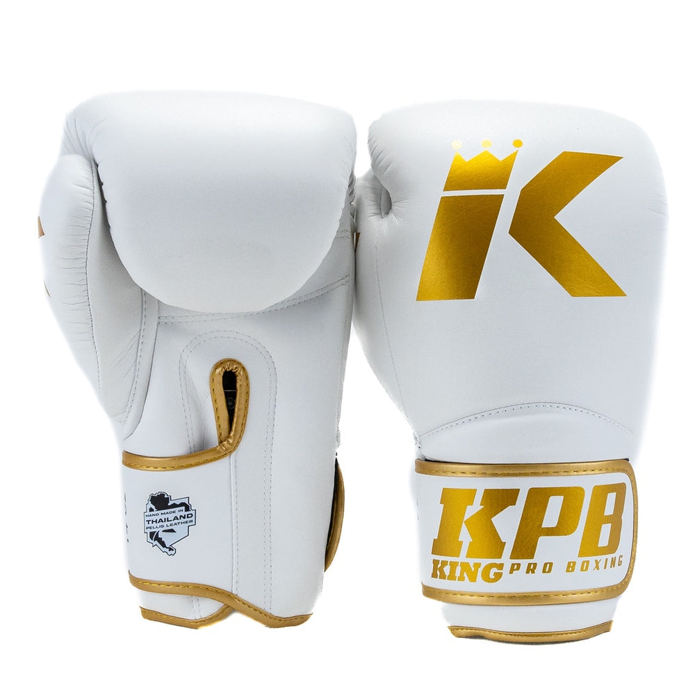 Gants de boxe KING PRO (KICK) KPB BGK 4 blancs/or