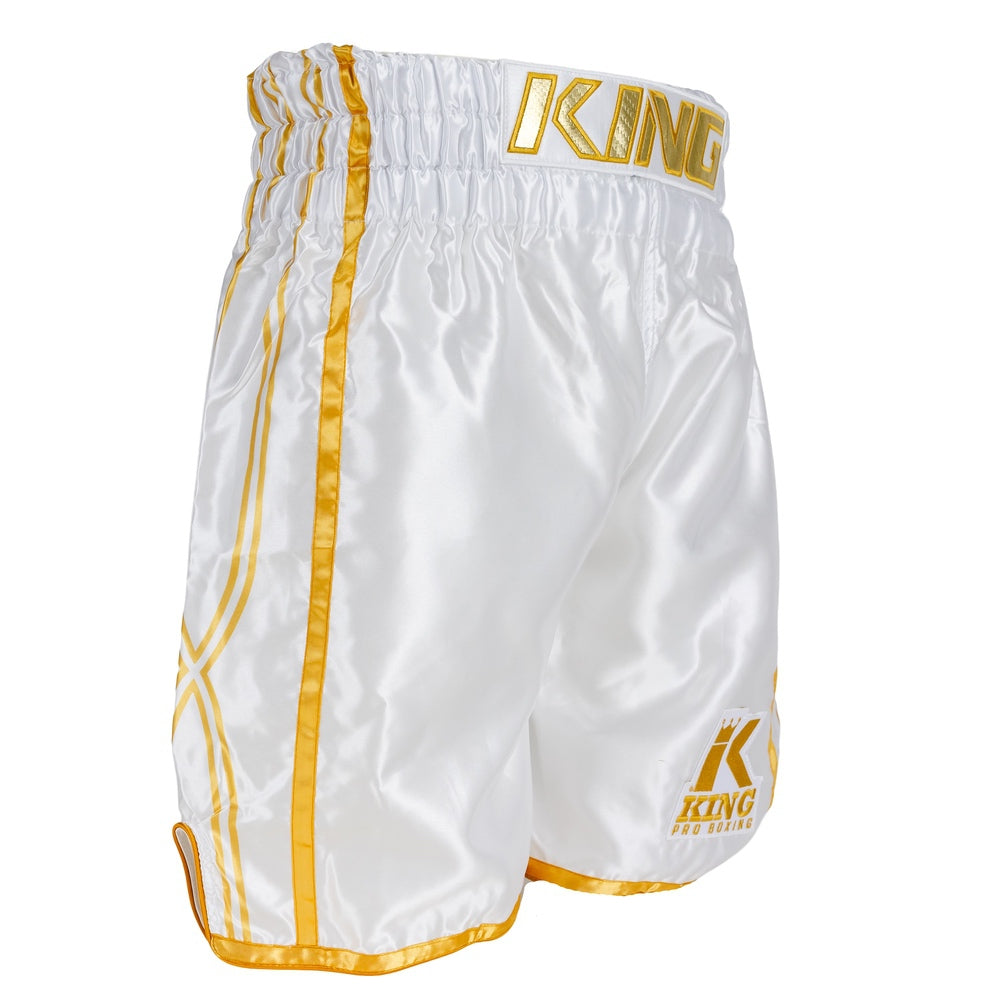 KING PRO BOXING XK SHORT 2-WHITE/GOLD