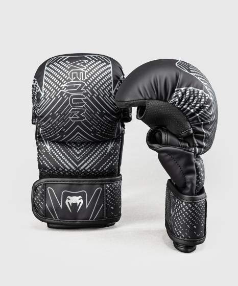 VENUM MIDNIGHT FURY SPARRING GLOVES ZWART/GRIJS/SILVER