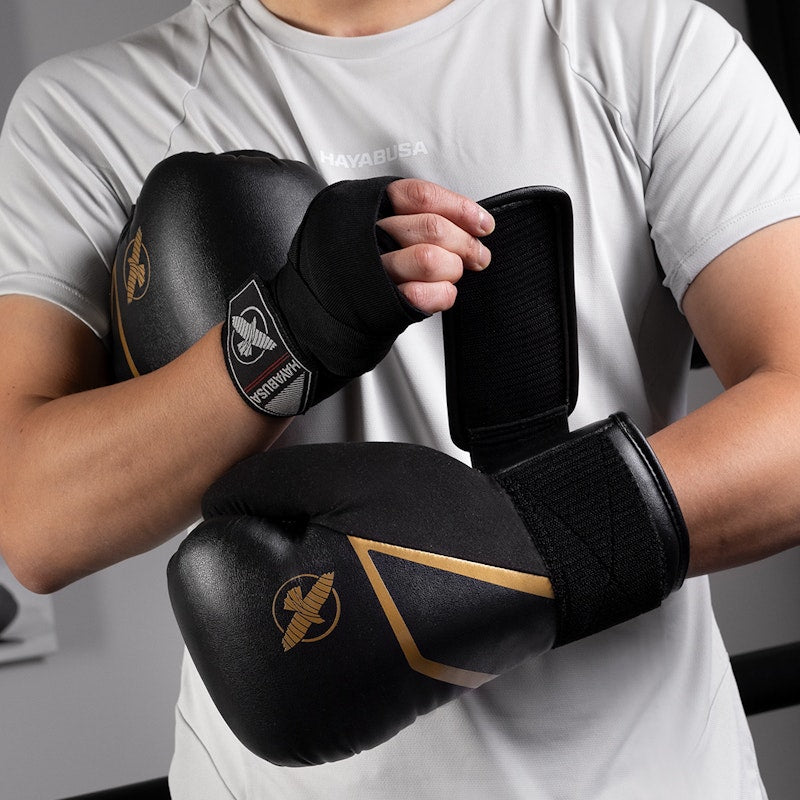Gants de boxe Hayabusa E1 (Kick) Noir/Or