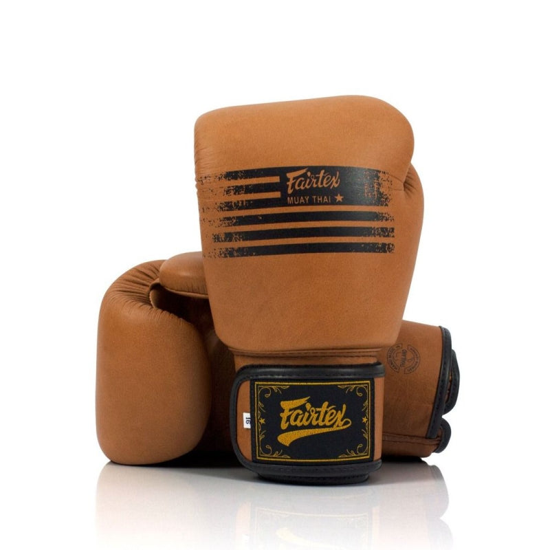Gants de kickboxing Fairtex Legacy - Marron