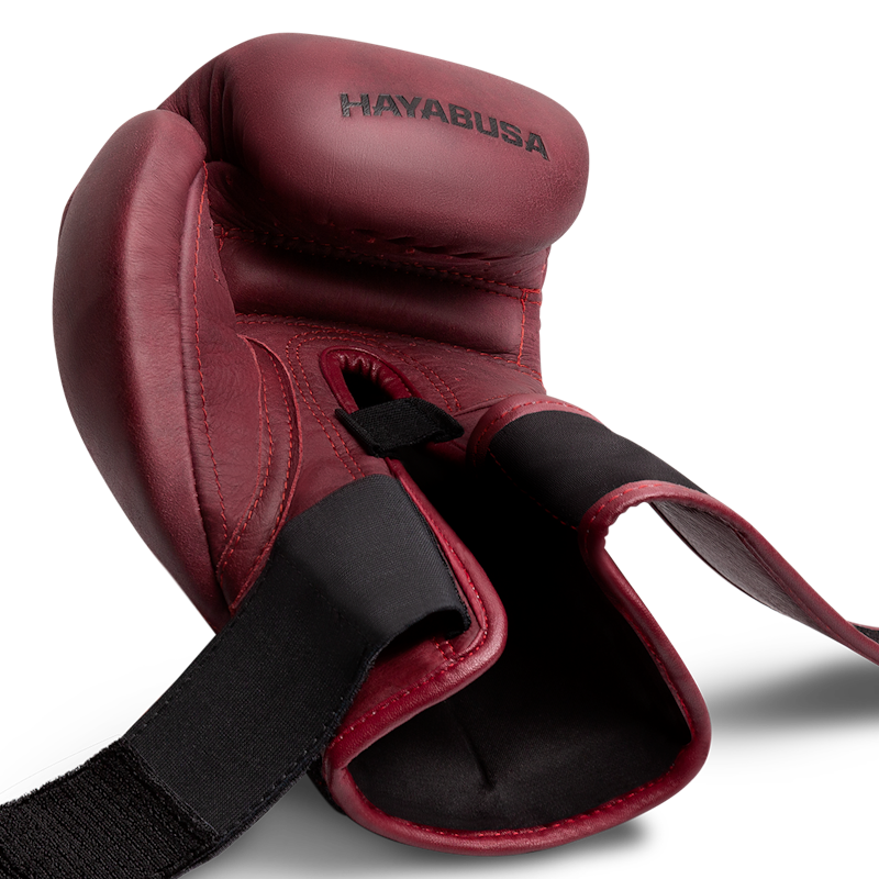 HAYABUSA T3 LX LEATHER (KICK) BOXING GLOVES BORDEAUX