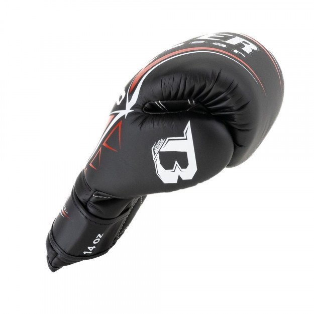 Booster (kick)boxing glove BG was black/red