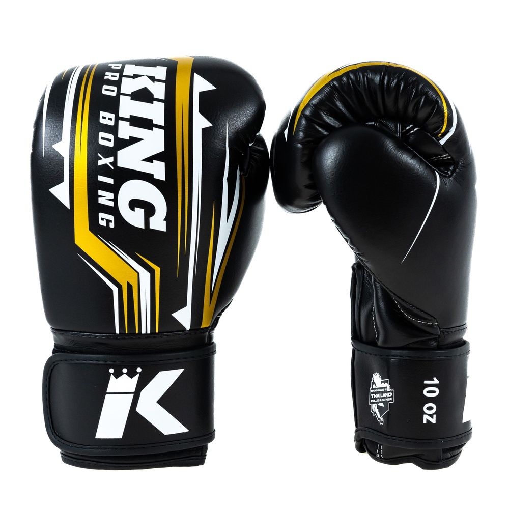 KING PRO (KICK)BOKSHANDSCHOENEN SPARTAN 5 ZWART/GOUD