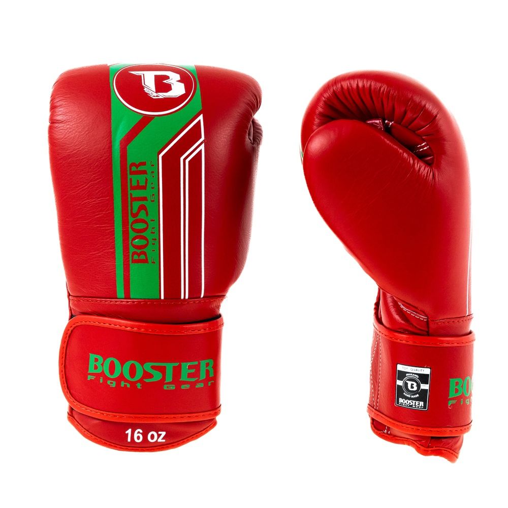 Gants de boxe Booster (Kick) V9 Maroc - Rouge/Vert