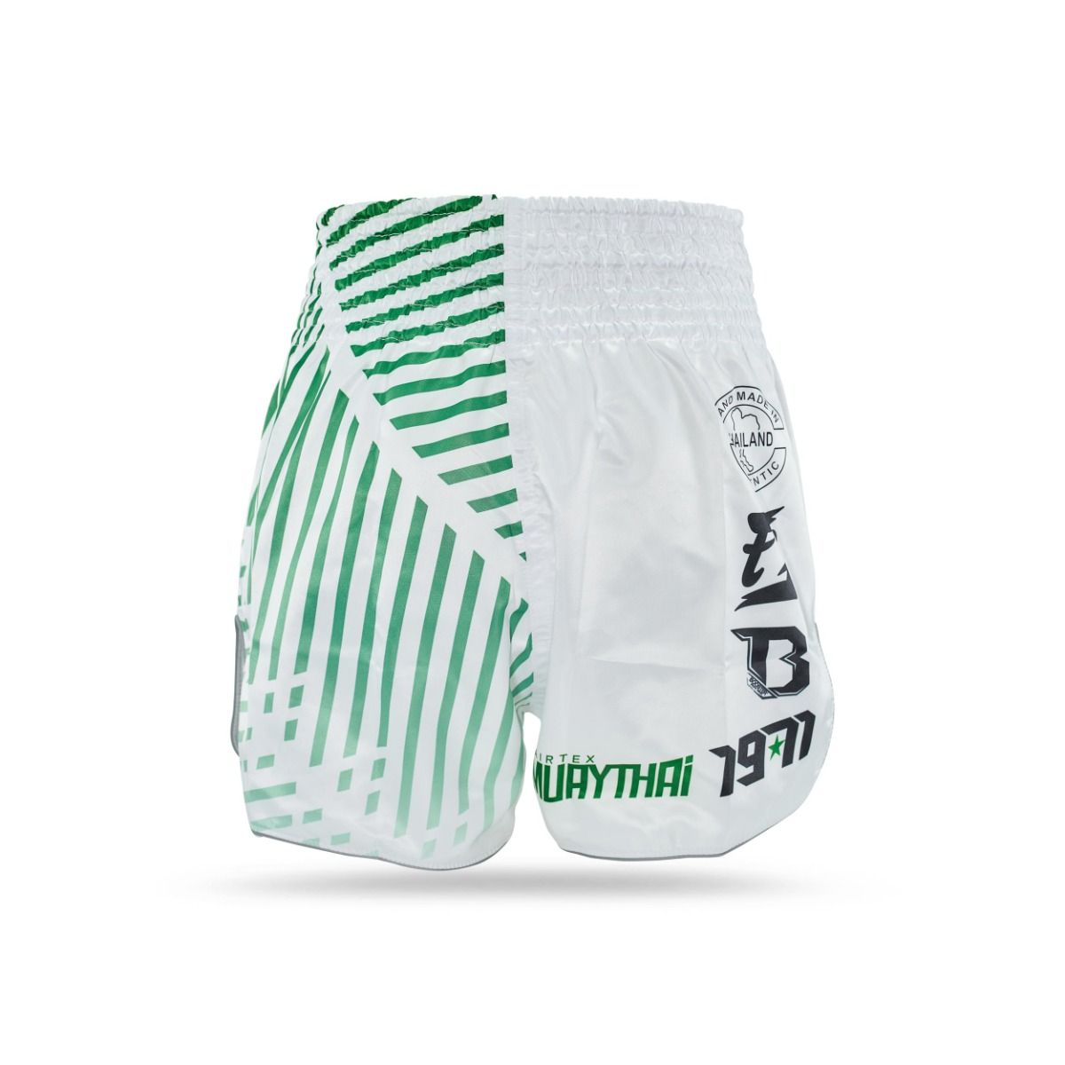 FAIRTEX X BOOSTER KICKBOXING SHORTS - WHITE/GREEN