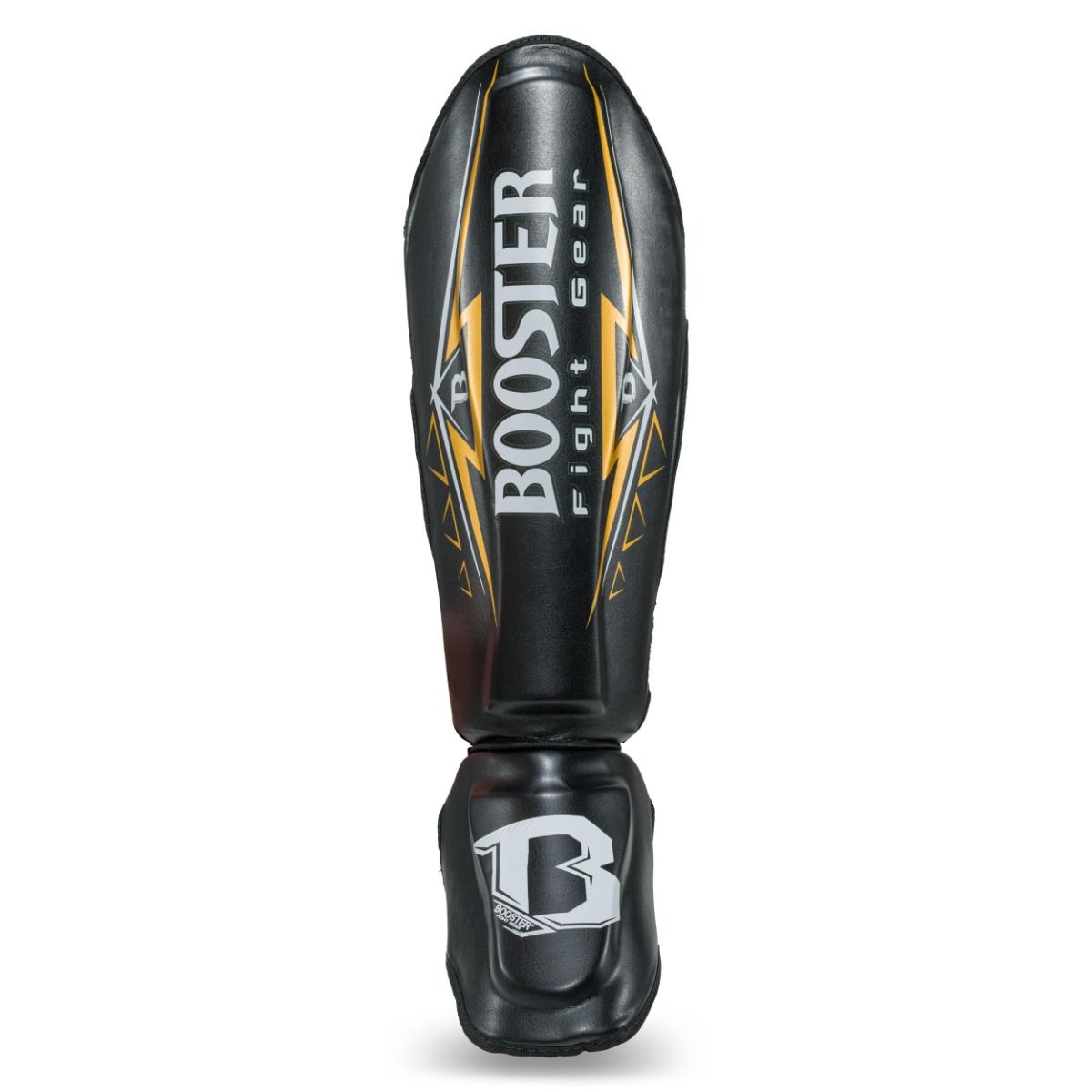 Protège-tibias de kickboxing Booster SG War Noir/Jaune