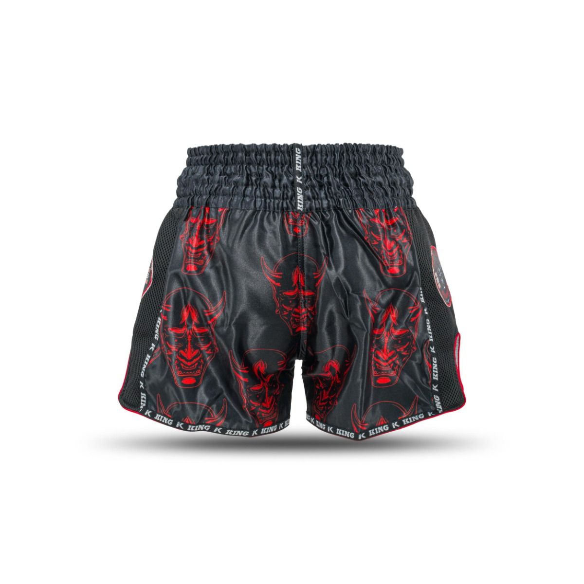 KING PRO KICKBOXING SHORTS DEVIL 4 - BLACK/RED