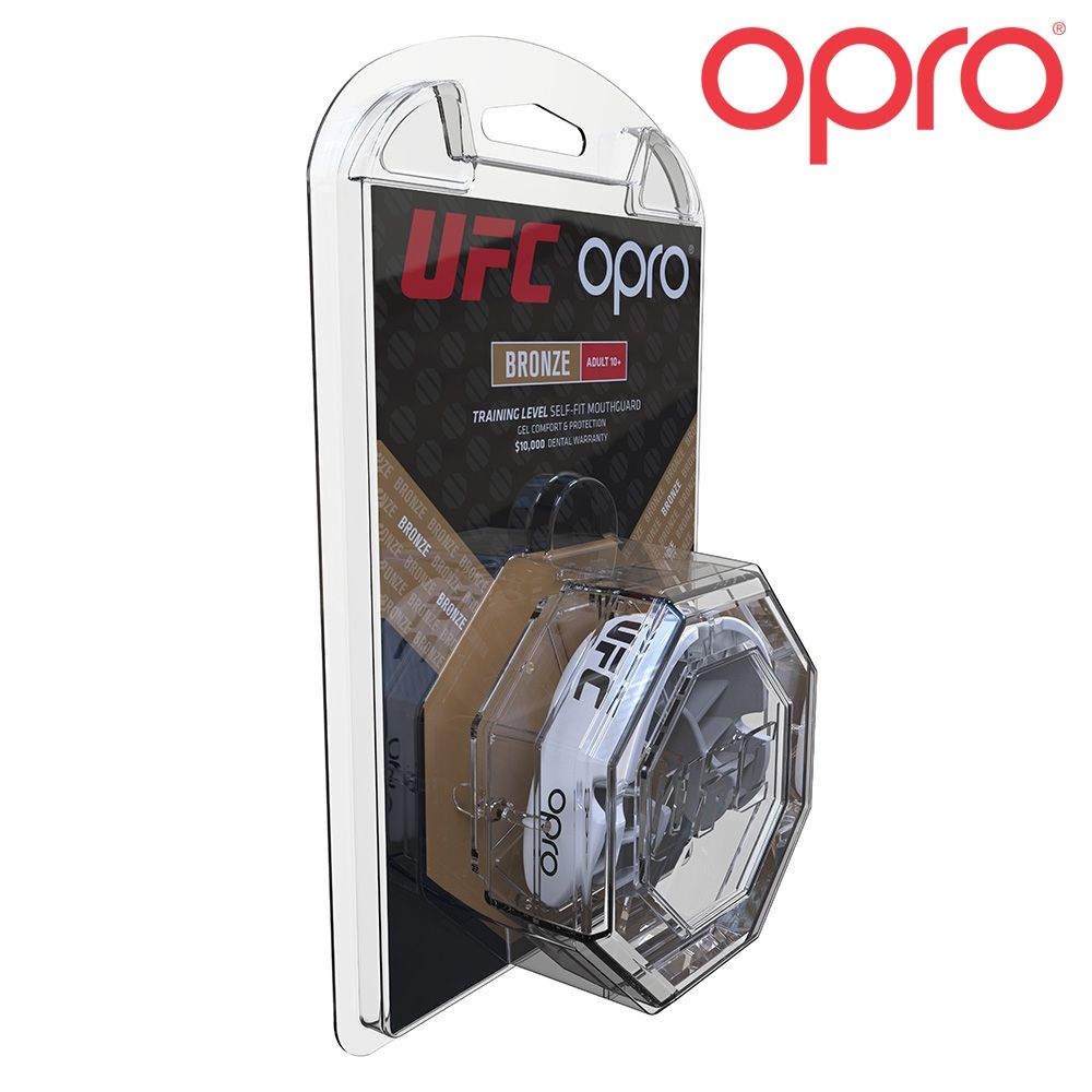Protège-dents OPRO en bronze - Blanc