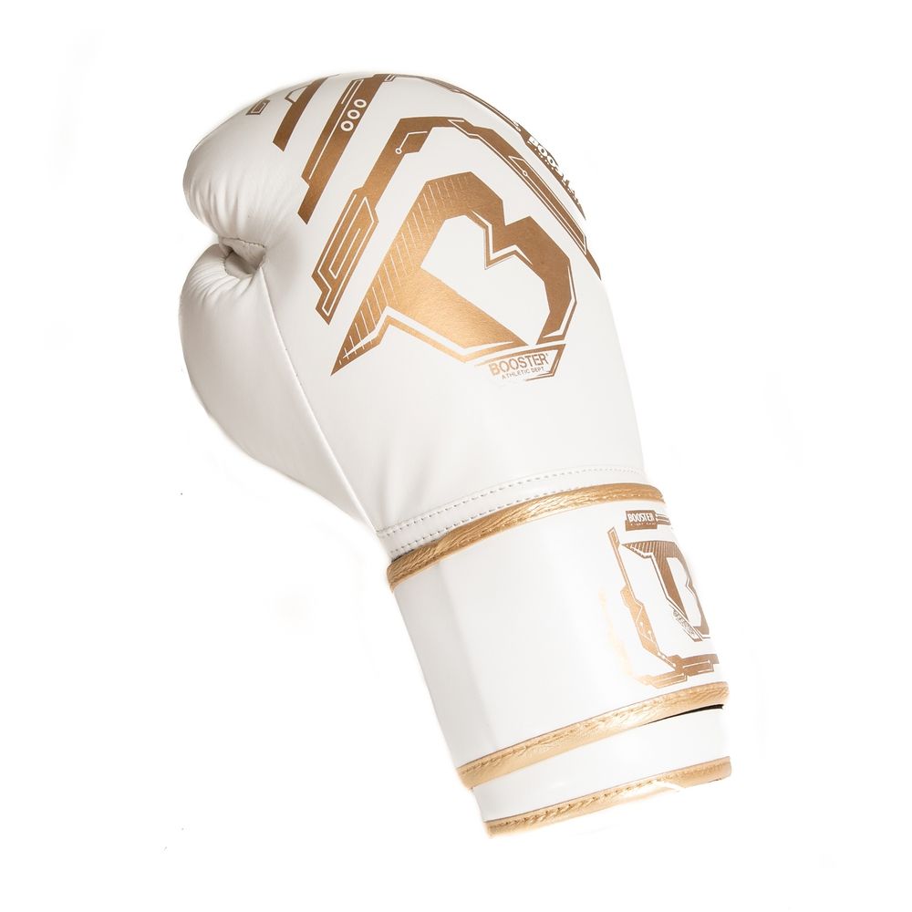 Gants de kickboxing Booster pour enfants Elite V2 - Blanc/Or