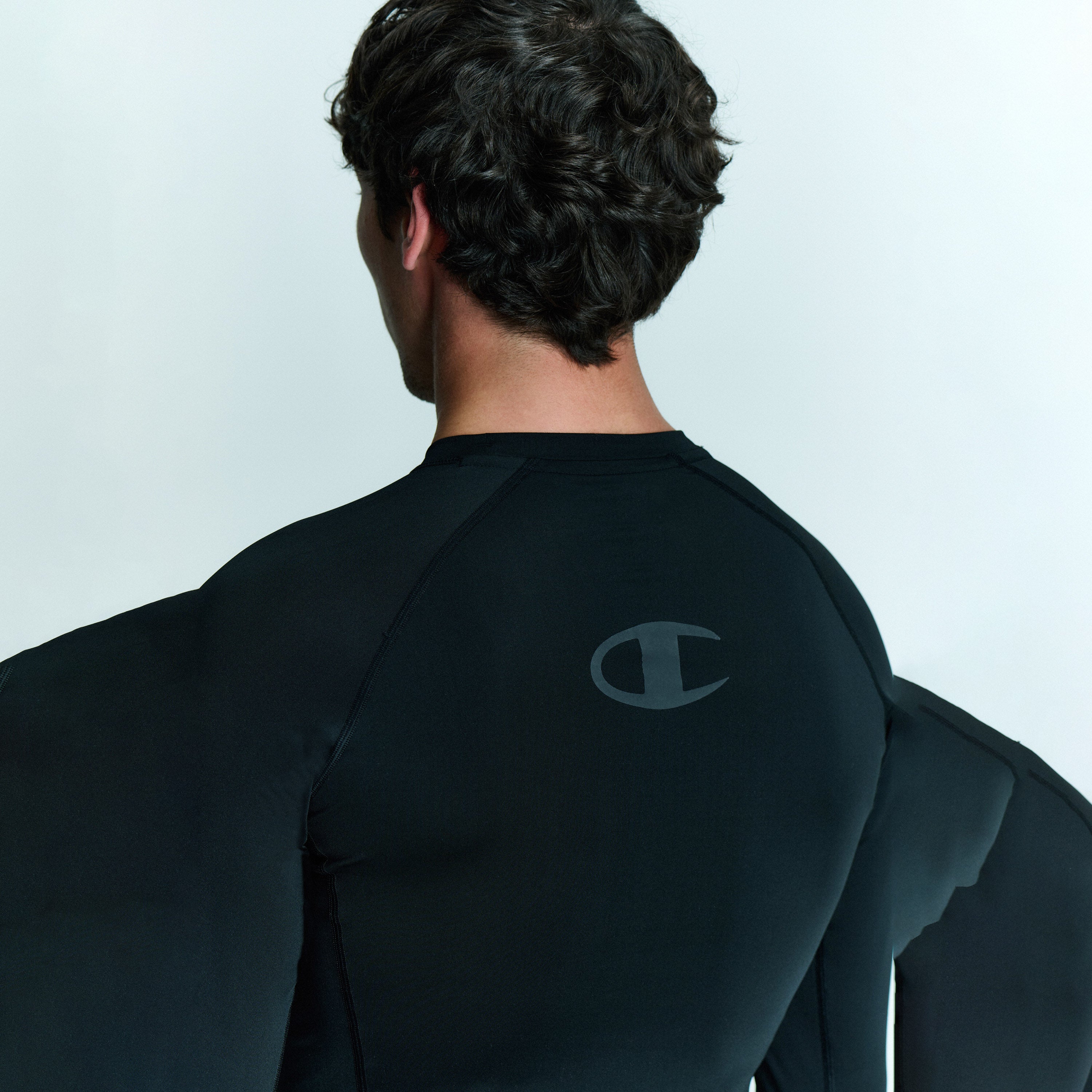 CHAMPION RASHGUARD COMBAT ZWART