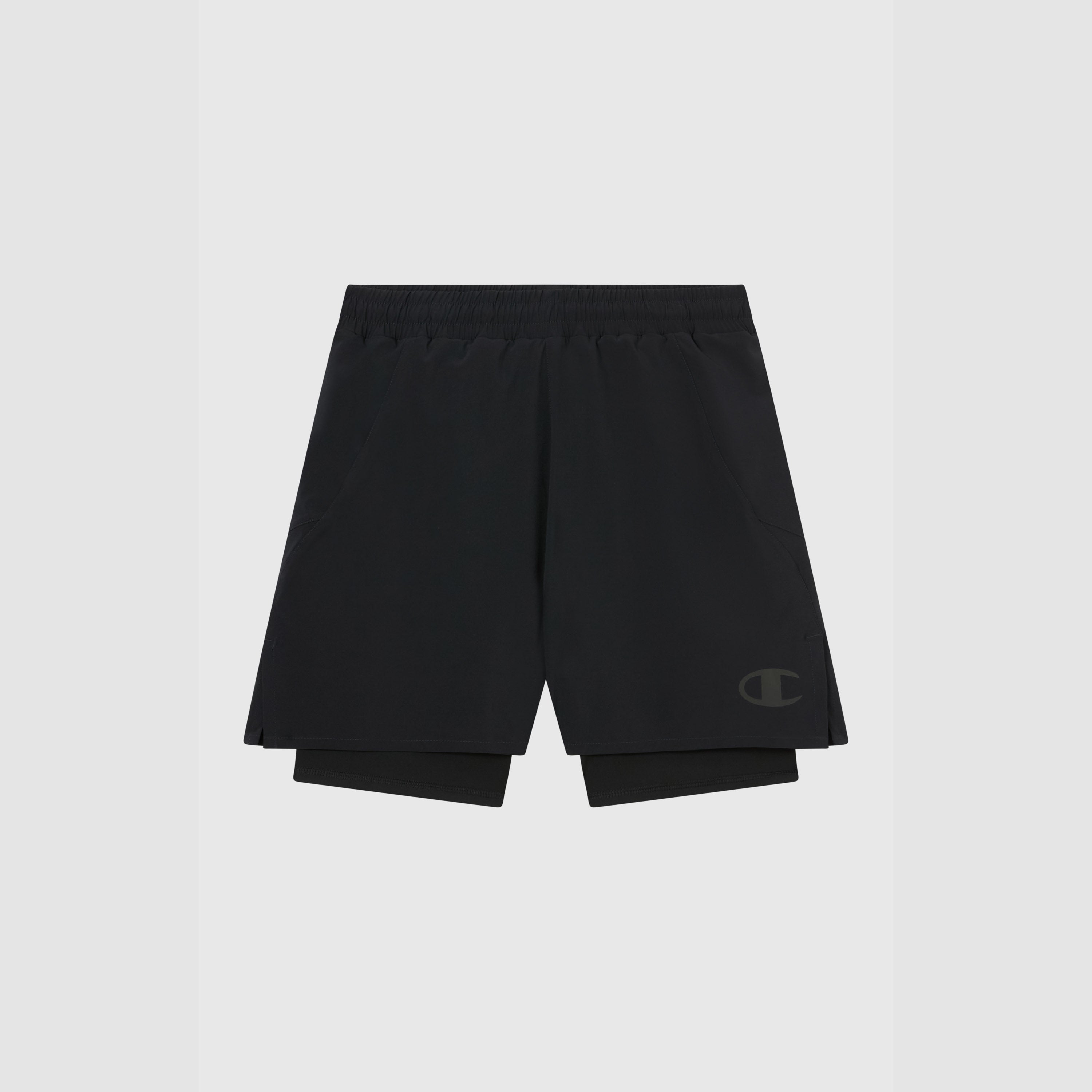 CHAMPION SHORT 2-IN-1  COMBAT ZWART