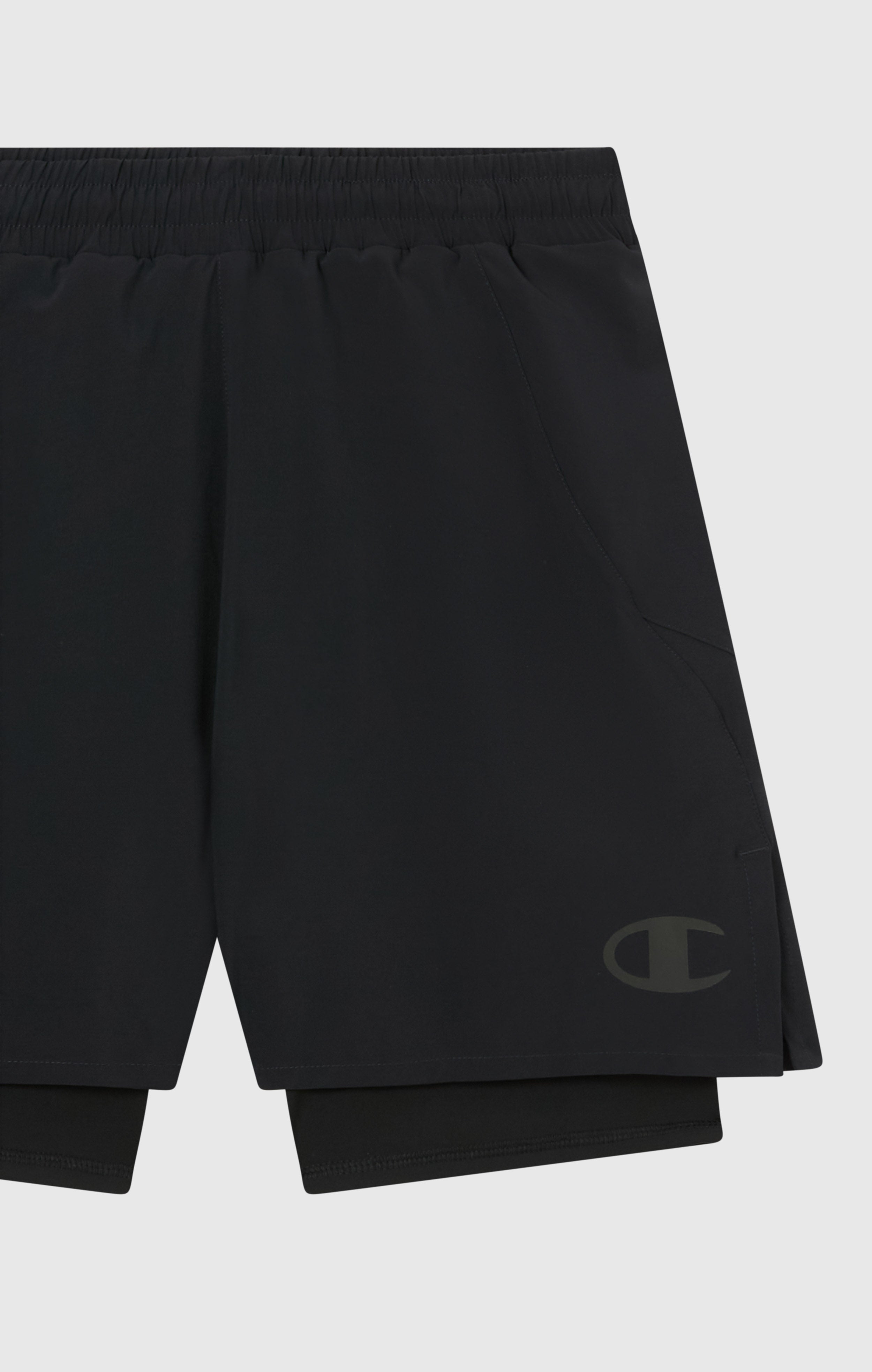 CHAMPION SHORT 2-IN-1  COMBAT ZWART