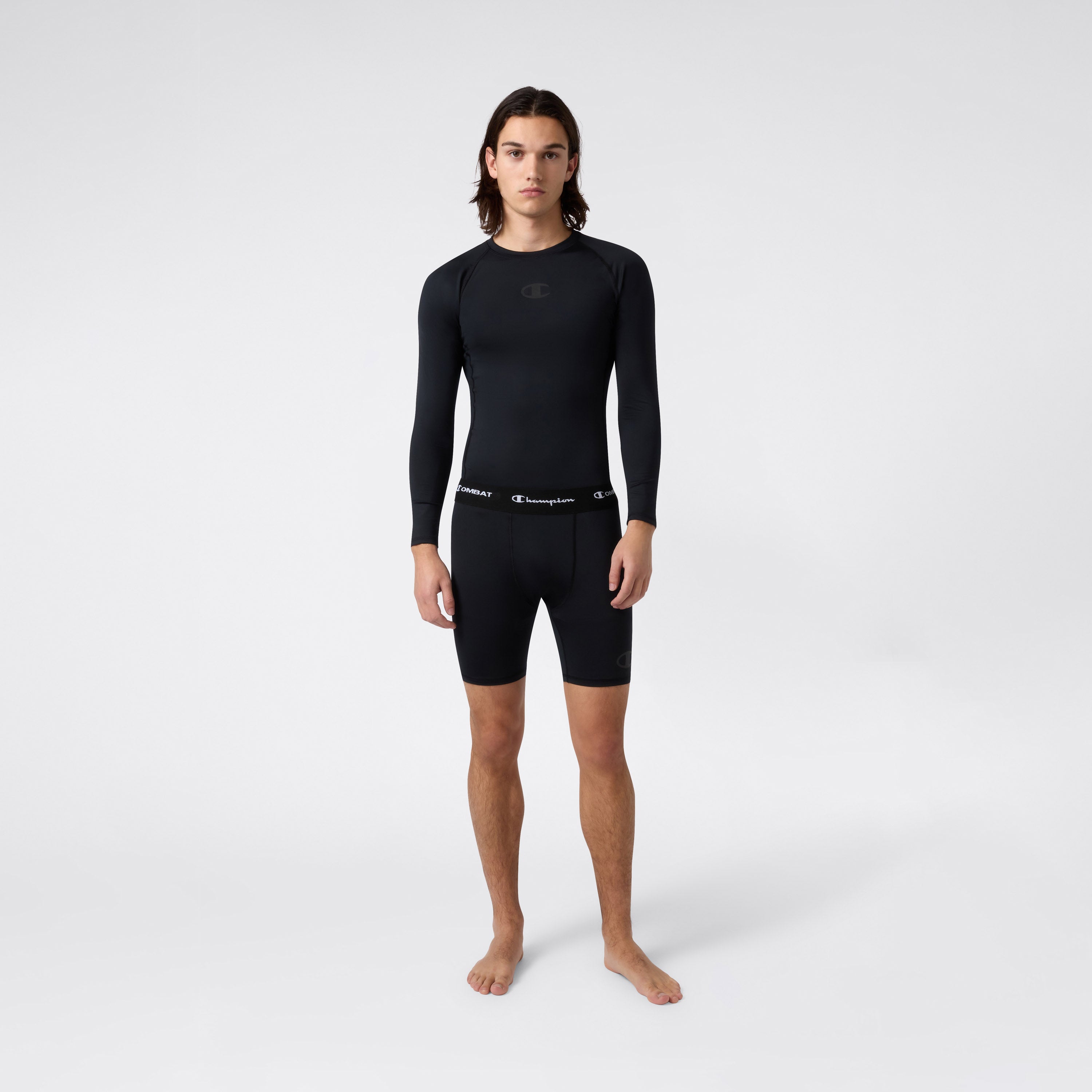 CHAMPION COMPRESION SHORT COMBAT ZWART