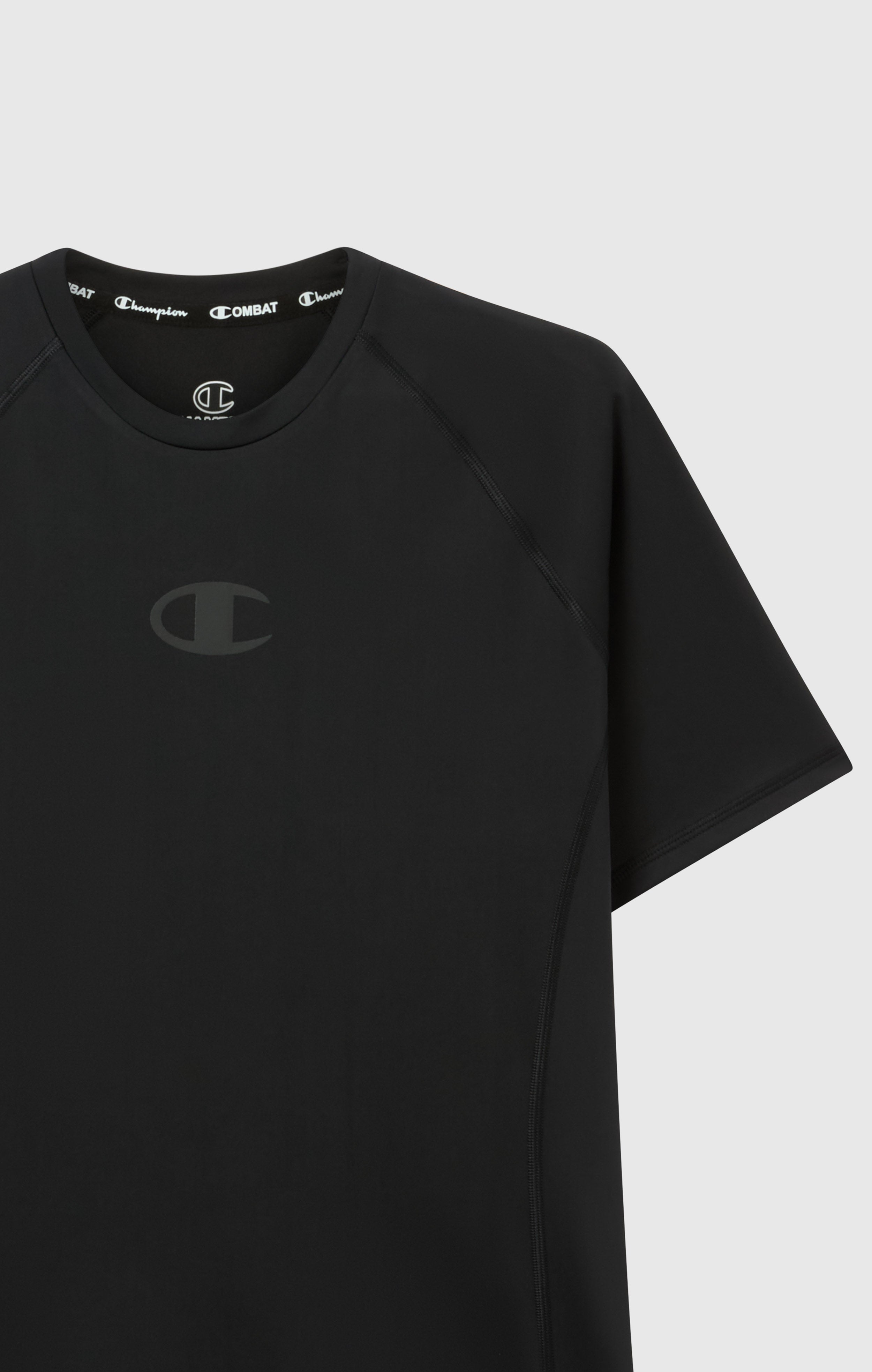CHAMPION COMPRESSION T-SHIRT COMBAT ZWART