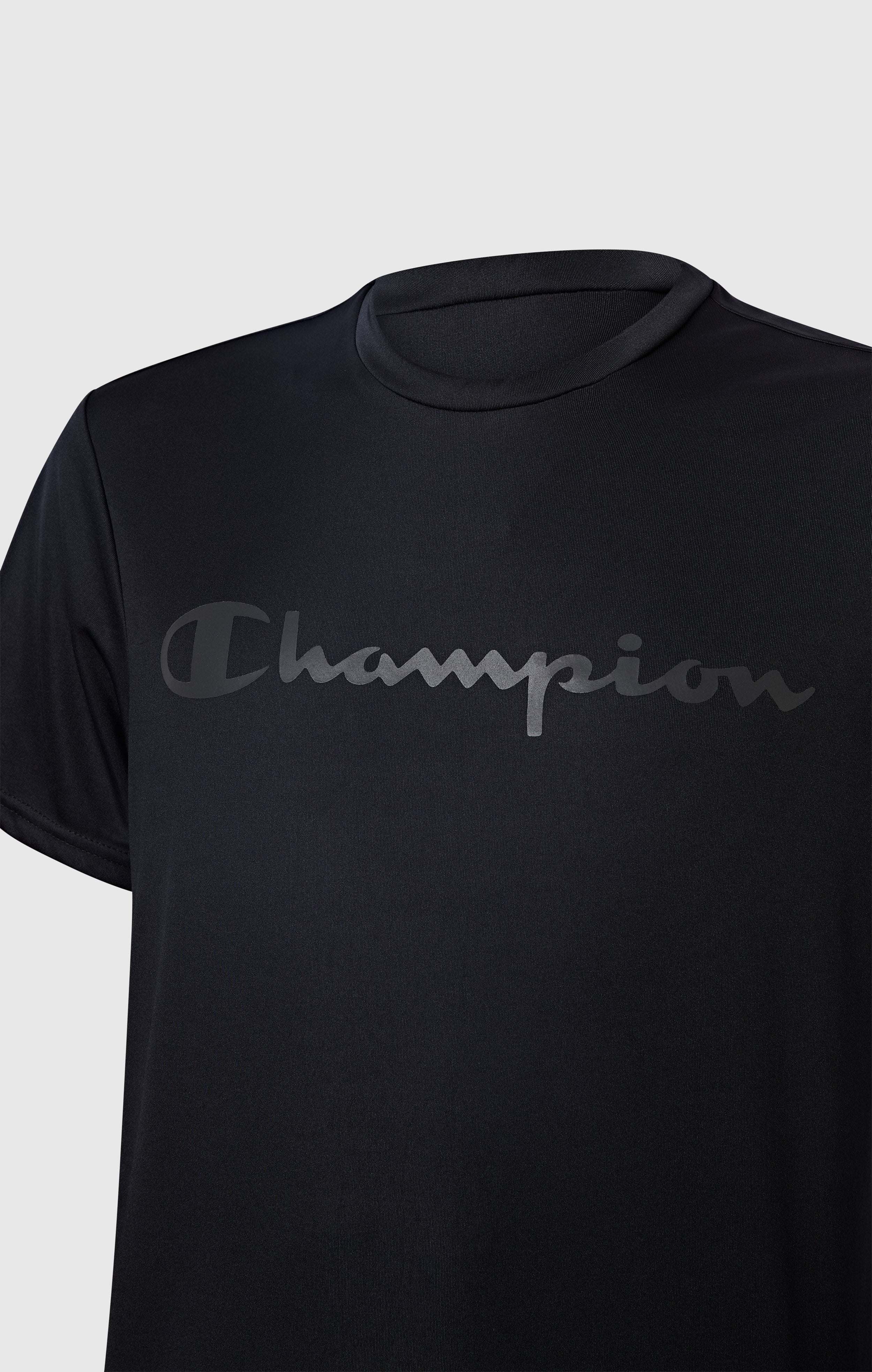 CHAMPION QUIK-DRY T-SHIRT COMBAT ZWART