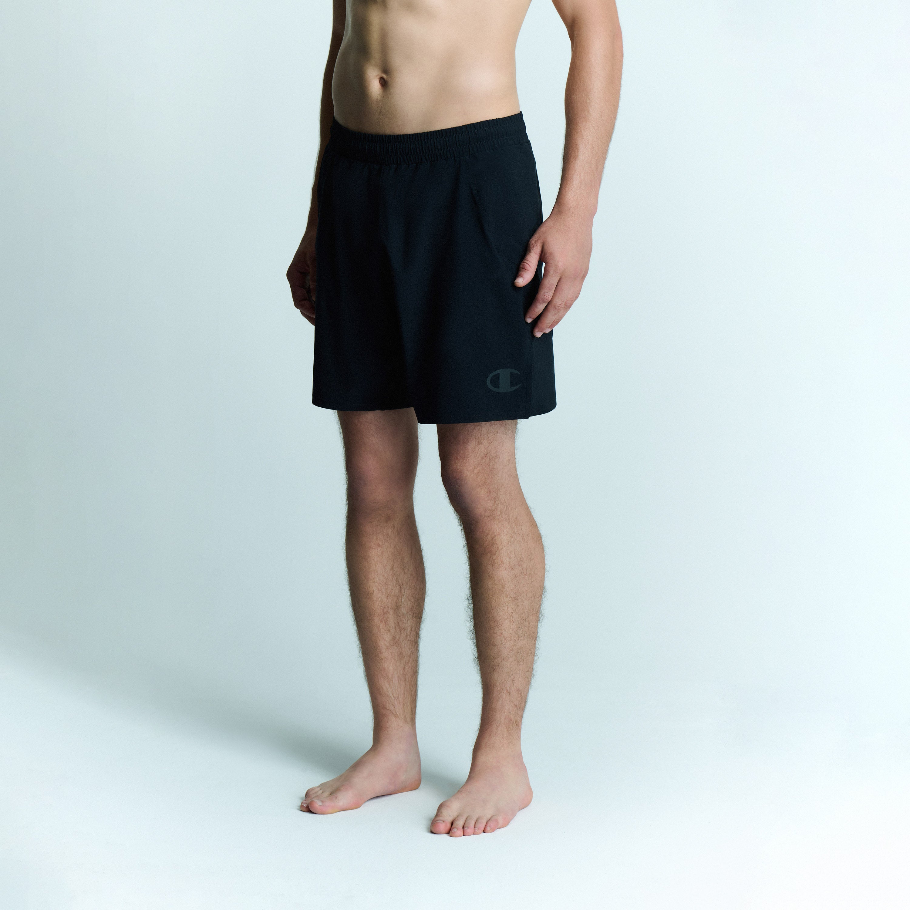 CHAMPION STRETCH NYLON SHORTS COMBAT ZWART