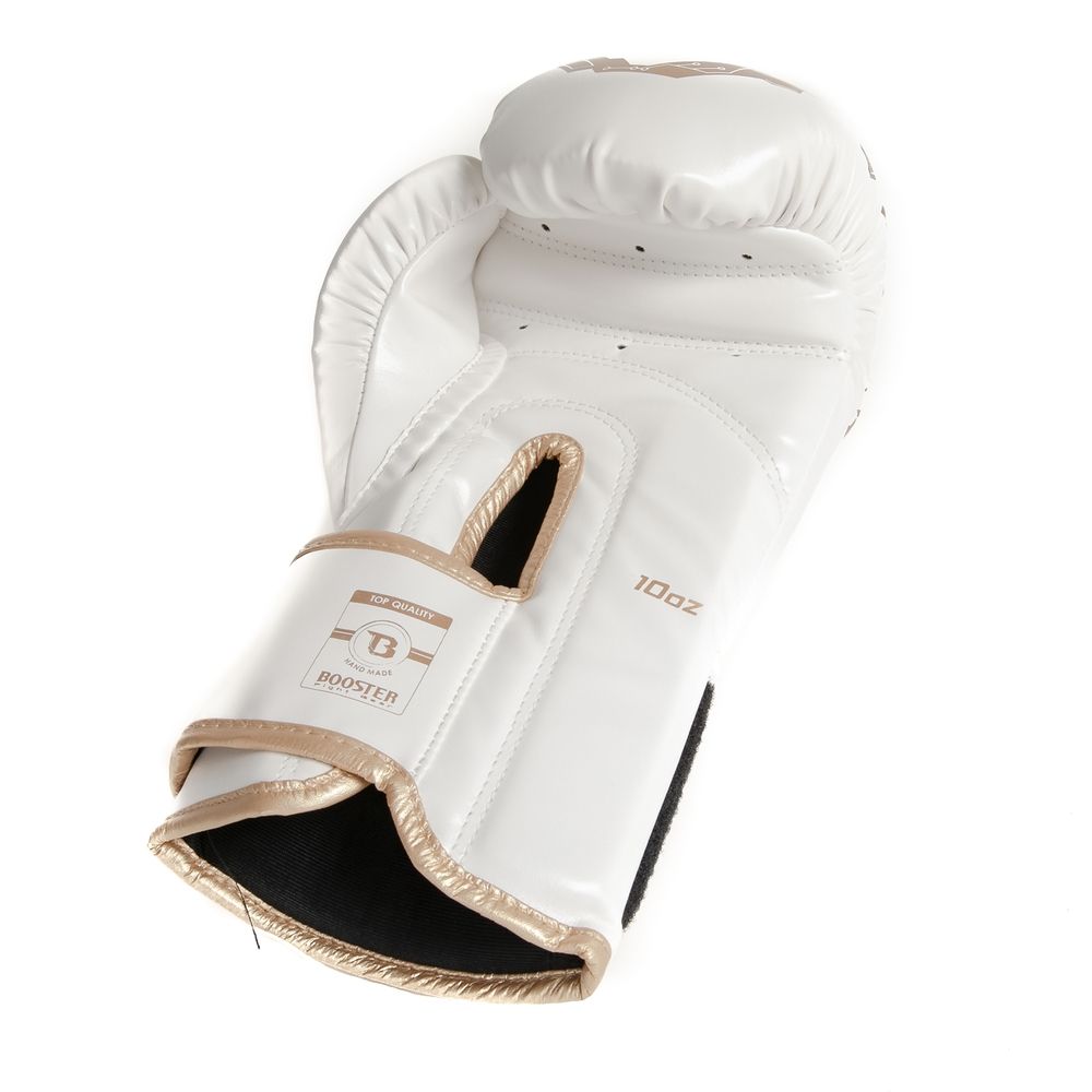 Gants de kickboxing Booster pour enfants Elite V2 - Blanc/Or