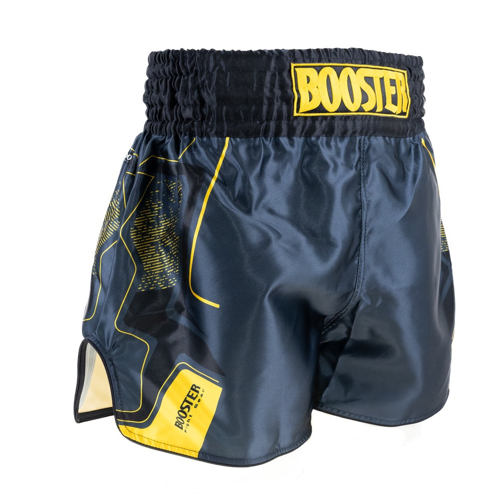 BOOSTER KICKBOXING SHORTS IGNITE BLACK/YELLOW
