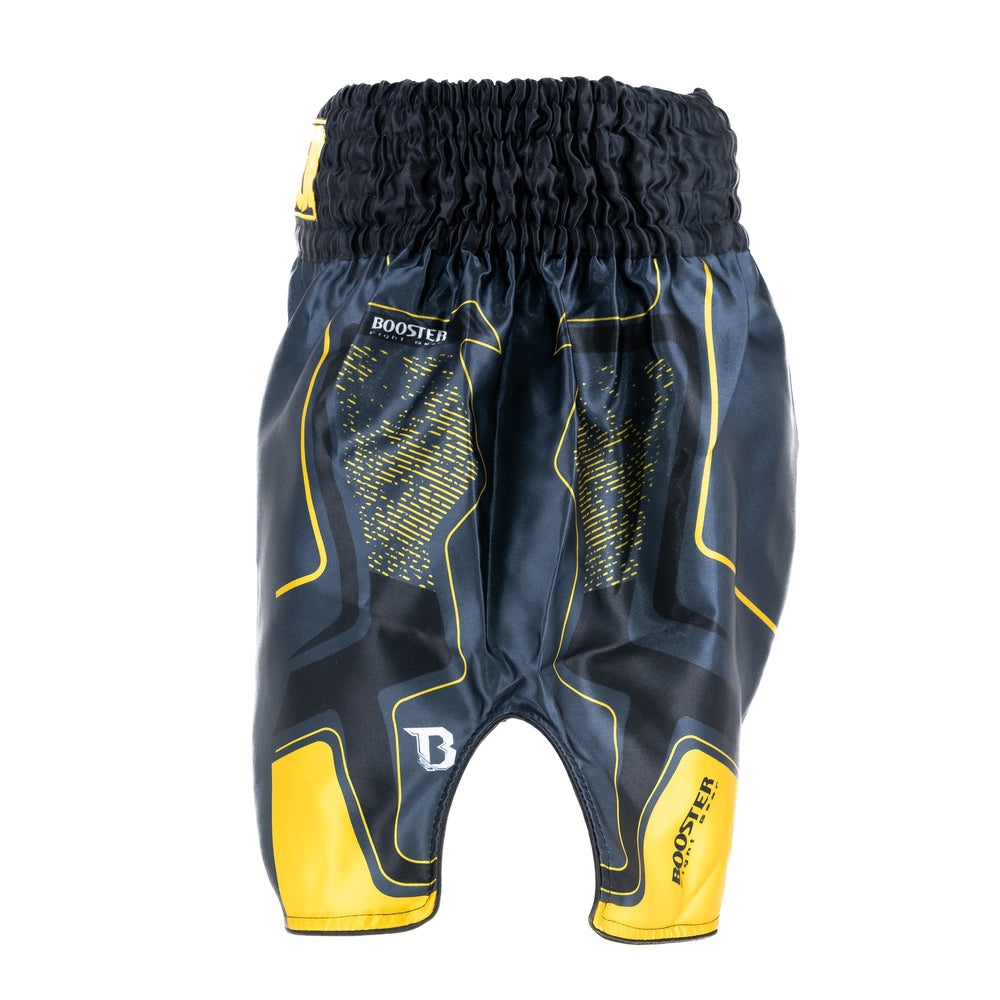 BOOSTER KICKBOXING SHORTS IGNITE BLACK/YELLOW