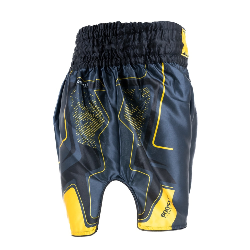 BOOSTER KICKBOXING SHORTS IGNITE BLACK/YELLOW