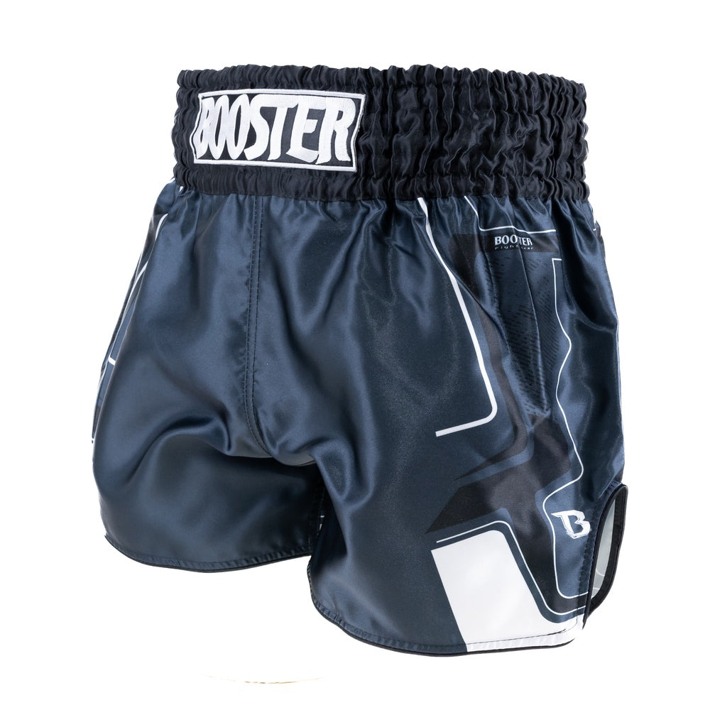 BOOSTER KICKBOXING SHORTS IGNITE BLACK/WHITE