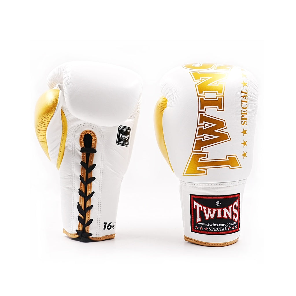 TWINS (KICK)BOKSHANDSCHOENEN BGLL8 LACED WIT/GOUD
