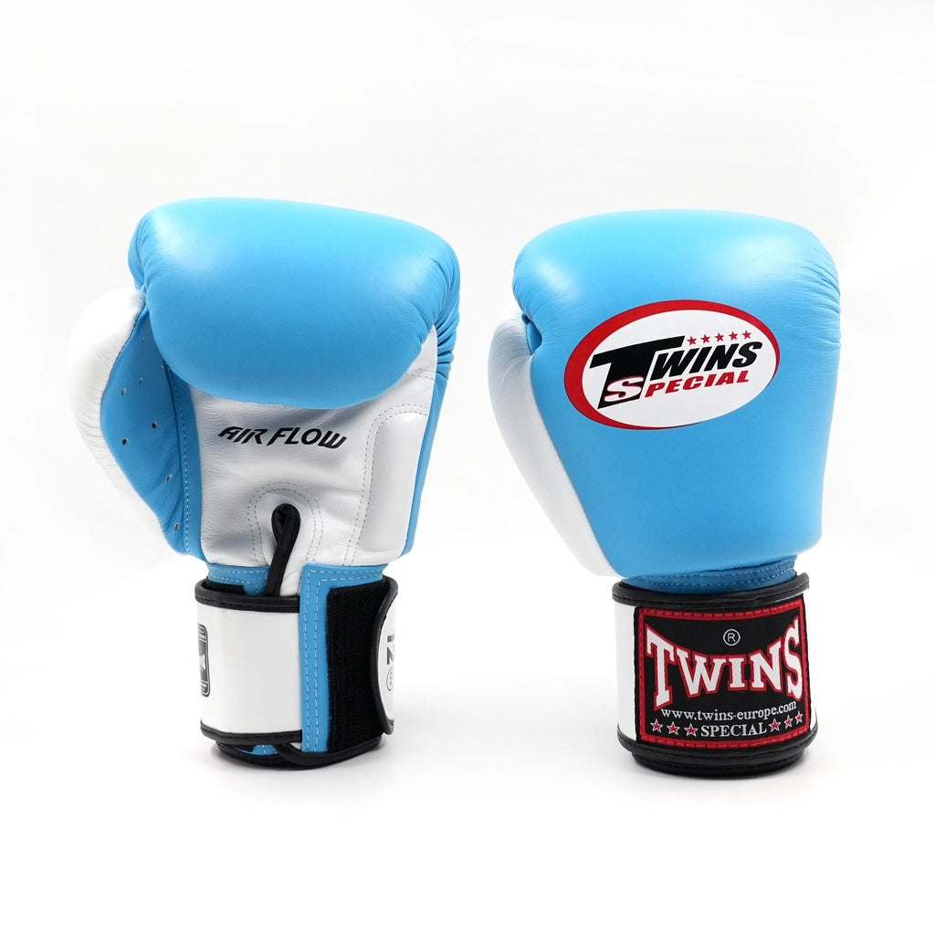 Gants de boxe Twins (kick) BGVL 3 Air bleu/blanc