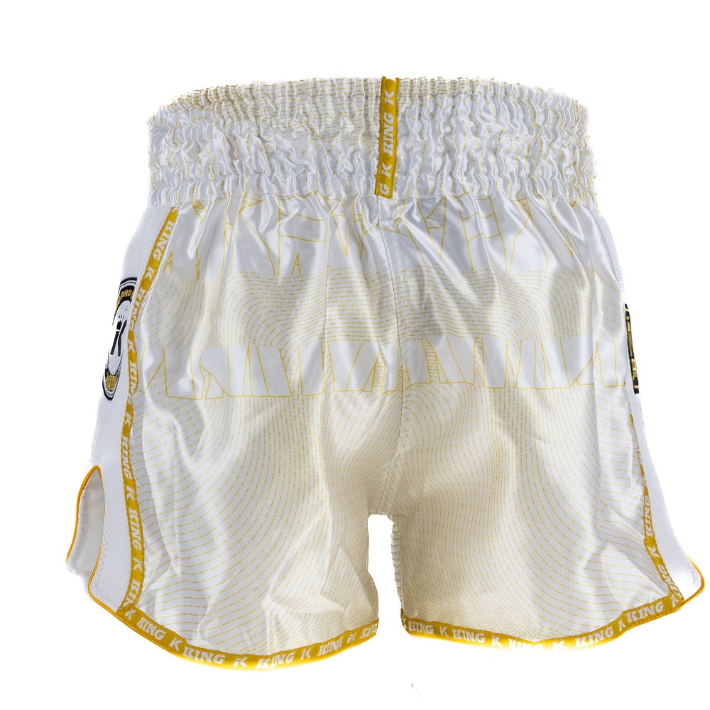 KING PRO BOXING APRON-WHITE/GOLD