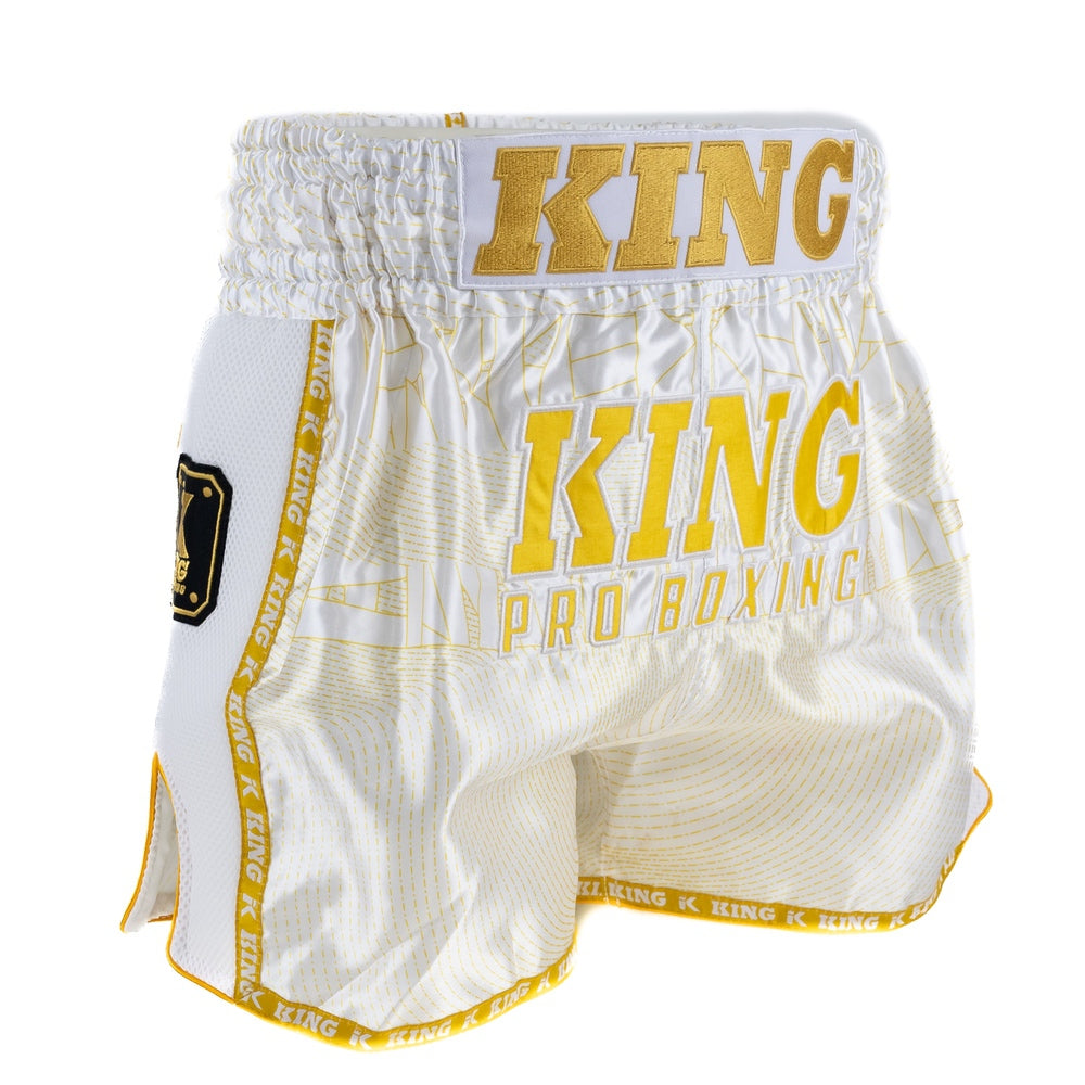 KING PRO BOXING APRON-WHITE/GOLD