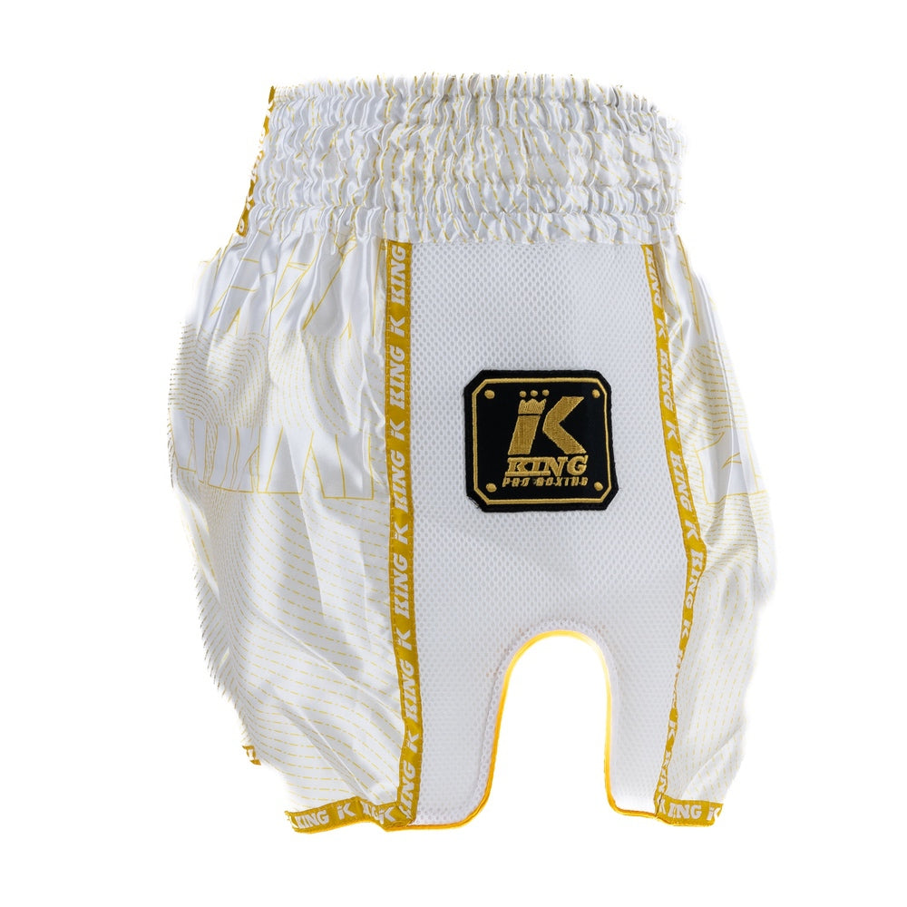 KING PRO BOXING APRON-WHITE/GOLD