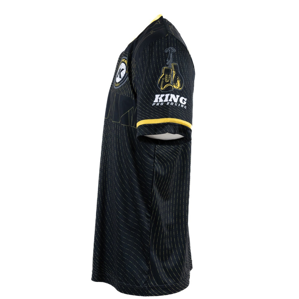 KING PRO BOXING 08 SHIRT-ZWART/GOUD