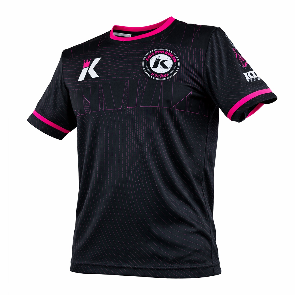 KING PRO BOXING 08 SHIRT-ZWART/ROOS