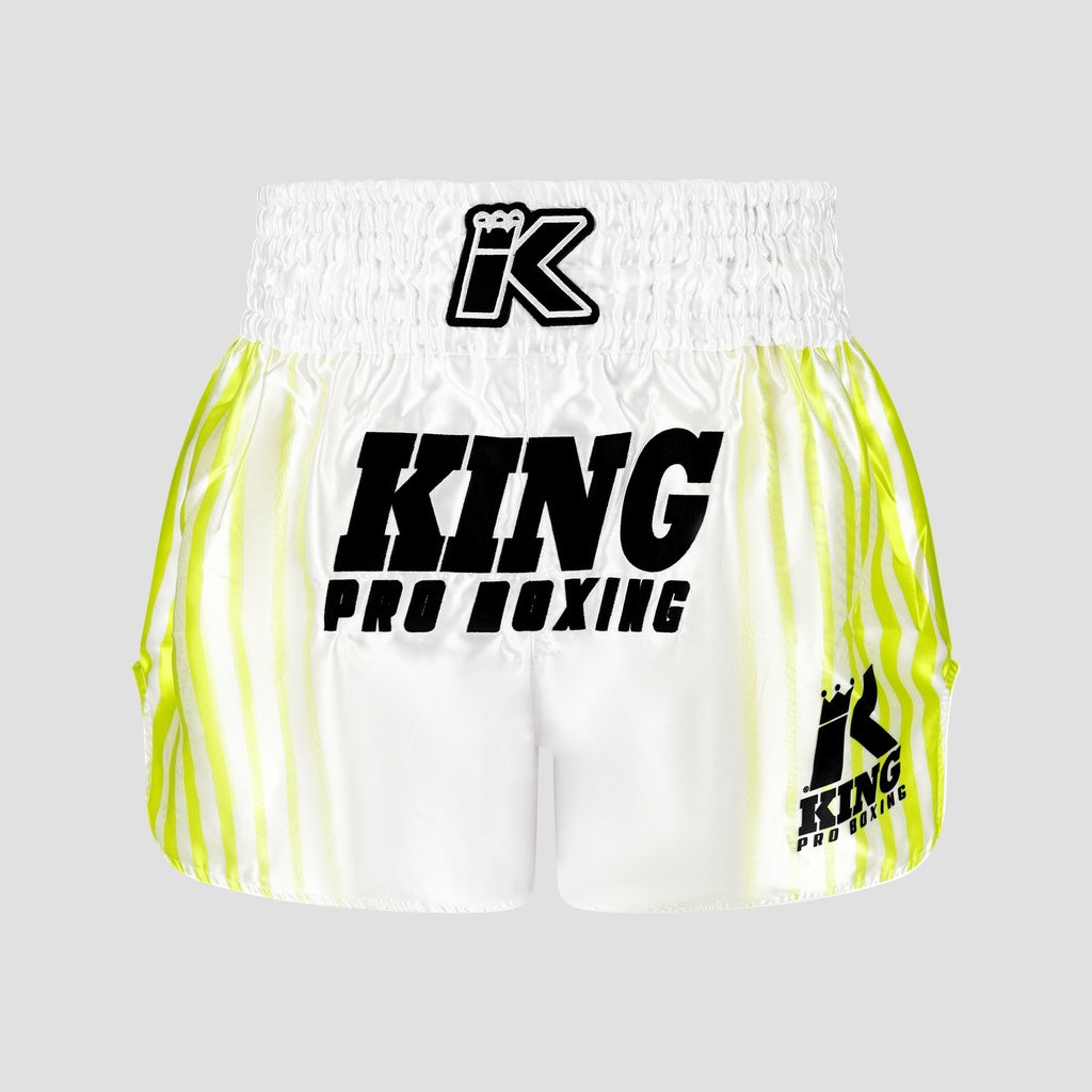 KING PRO KICKBOKS BROEKJE BLOODLINE 2 - WIT/GEEL